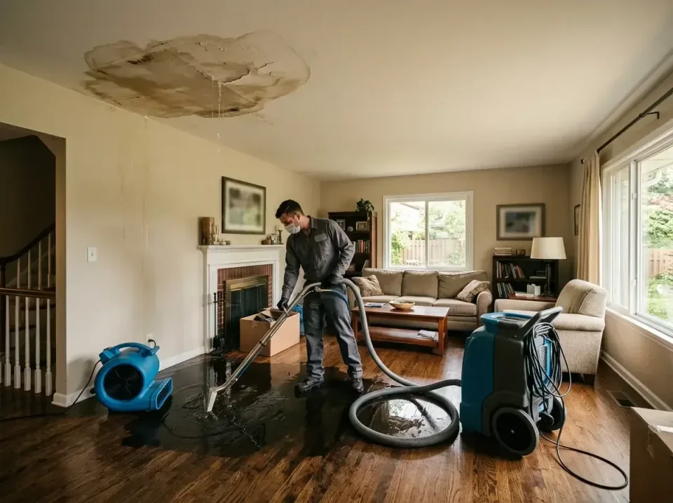 attic-pipe-burst-ceiling-drip-008 — frequently asked questions, Water Damage Restoration & Carpet Care in Lindstrom, MN